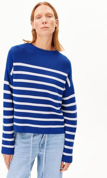 ARMEDANGELS MERINAA STRIPES Damen Strickpullover aus Bio-Baumwolle