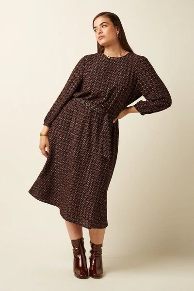 King Louie Betty Loose Fit Dress Jazzy aus Ecovero