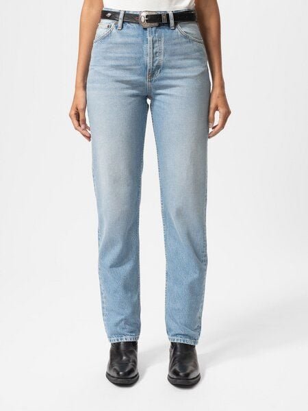 Nudie Jeans Gerade Jeans Lofty Lo - Blue Fever