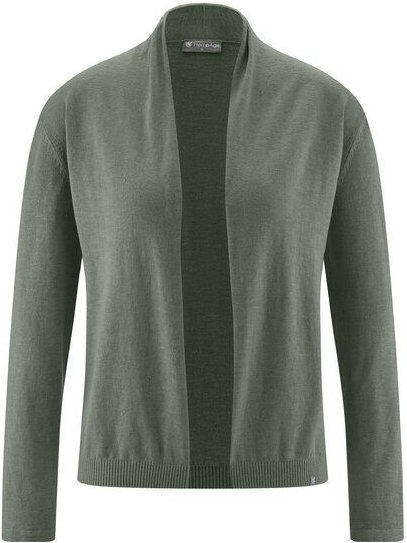 HempAge Damen-Cardigan mit Schalkragen Hanf/Biobaumwolle