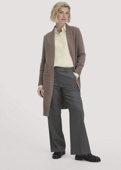 hessnatur Strick Jacke Relaxed aus Bio-Schurwolle mit Bio-Baumwolle