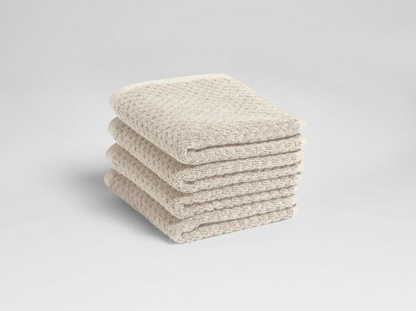 Yumeko Gästehandtücher Dots 30x50 - 4 Stk. aus Bio-Baumwolle