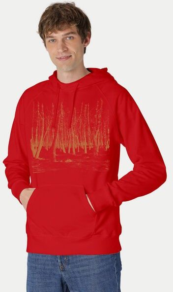 Peaces.bio - handbedruckte Biomode Hoodie Woodland Herren
