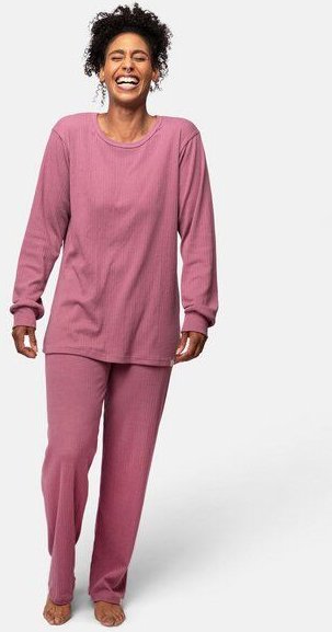 greenjama Damen Langarm-Shirt aus Derby-Rib, GOTS-zertifiziert