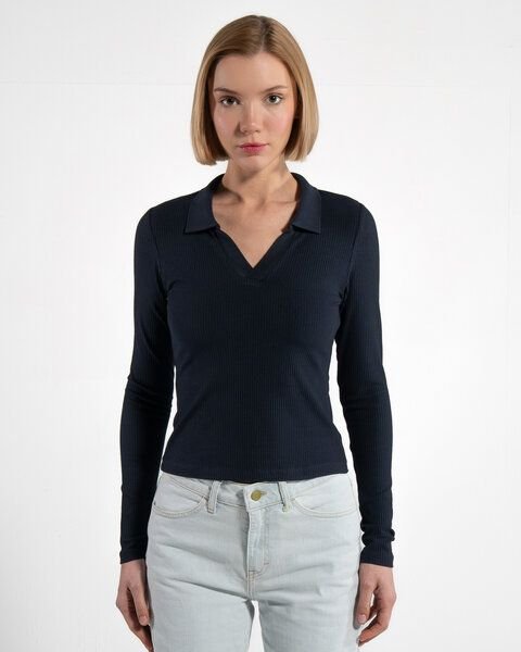 GORG Damen Langarm Bluse aus Bio-Baumwolle & TENCEL Modal