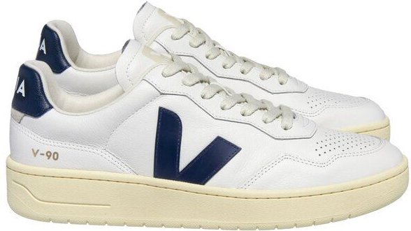 Veja Herren-Sneakers V-90 OT Leather Extra White Nautico