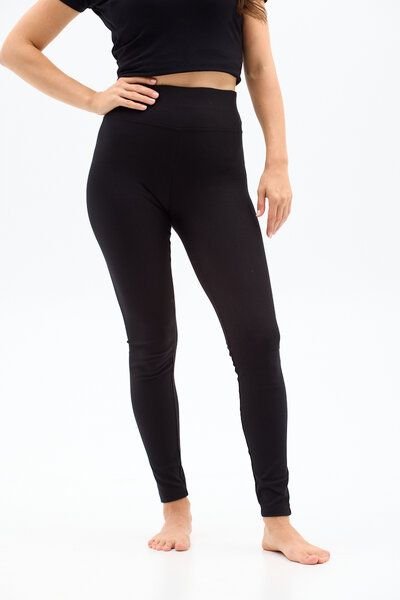 KOKOworld Leggins Gallo – YOGA & Pilates – schwarz Bio-Baumwolle mit Elasthan – Fair produziert in EU