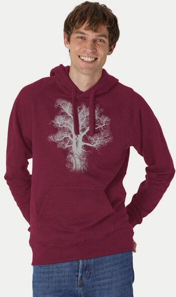 Peaces.bio - handbedruckte Biomode Bio-Herren-Kapuzensweater Chestnut