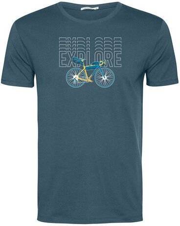 GREENBOMB Bike Gravel Fusion - Lässiges Oversize-T-Shirt aus Bio-Baumwolle / hochwertiger Print / GOTS / Fair & Vegan