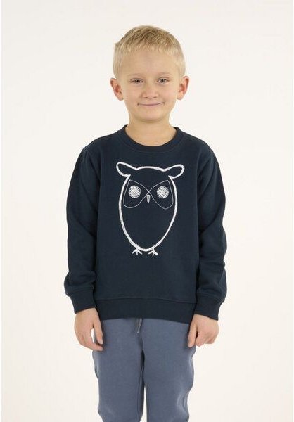 KnowledgeCotton Apparel KnowledgeCotton Kinder Sweatshirt Owl reine Bio-Baumwolle