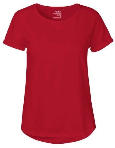 Neutral® Damen Roll Up Sleeve T-Shirt von Neutral Bio Baumwolle Rollärmel