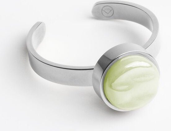 ALEXASCHA Größenverstellbarer Ring mit Stein | Silber