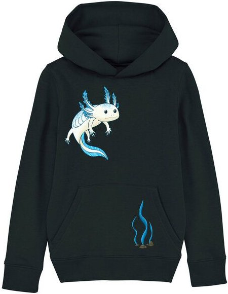 Spangeltangel Kinder-Hoodie "Axolotl"
