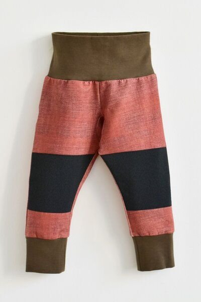 Babbily Robuste Kinderleggings mit verstärkten Knien - mitwachsend. Jeans Optik