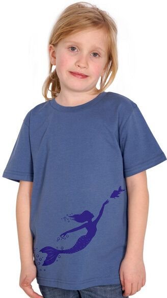 HANDGEDRUCKT "Meerjungfrau" Unisex Kinder T-Shirt