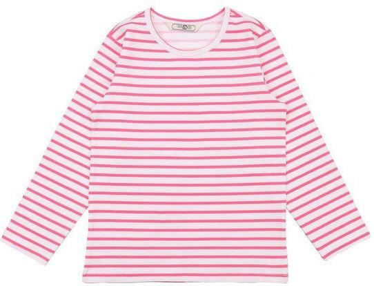 Cotokids Kinder Langarmshirt Baumwolle, Rosa-Weiß Streifen, Walkiddy