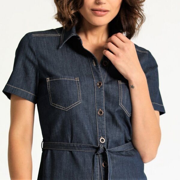 Feuervogl Shirtdress KAYSA Hemdblusenkleid aus LIGHT DENIM in classic blue