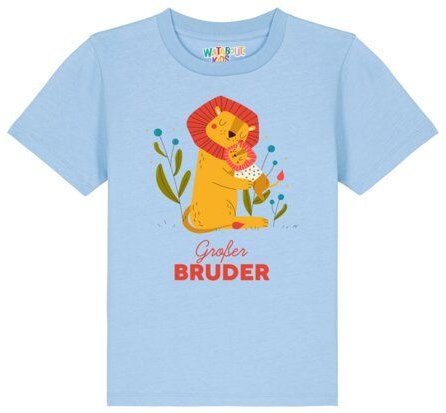 watabout.kids T-Shirt Kinder Löwen Großer Bruder