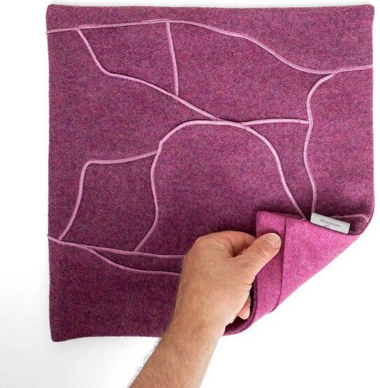 nahtur-design Dekokissen "zero-waste" aus kuscheliger Schurwolle | Unikate