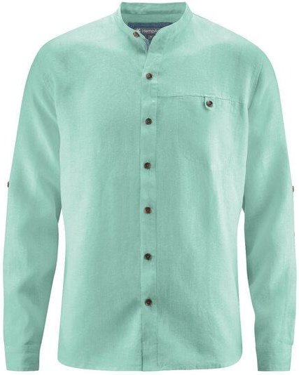 Thumbnail - HempAge Stehkragen Freizeithemd aus 100% Hanf