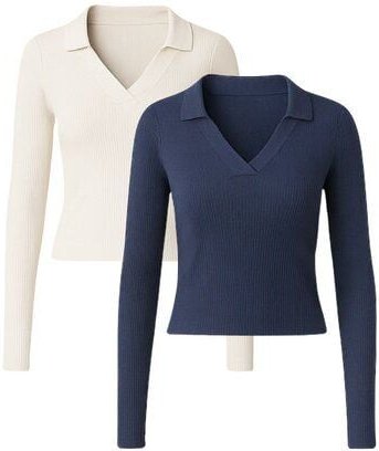 GORG 2er Set Damen Bluse – Bio-Baumwolle & superweiches Modal