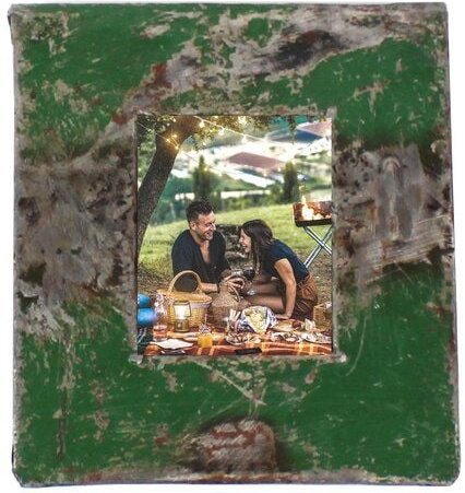 Mitienda Shop Bilderrahmen für Passbilder aus Metallfässern