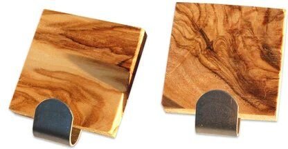 Olivenholz erleben Handtuchhaken PIA aus Olivenholz