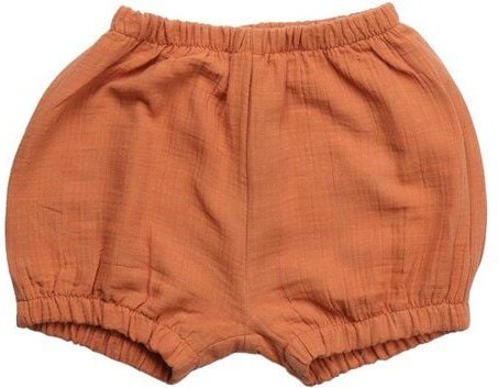 Kinder Shorts GOTS zertifiziert Bio-Baumwolle Braun uni 95/5 Elasthan elastischer Bund weich – Walkiddy