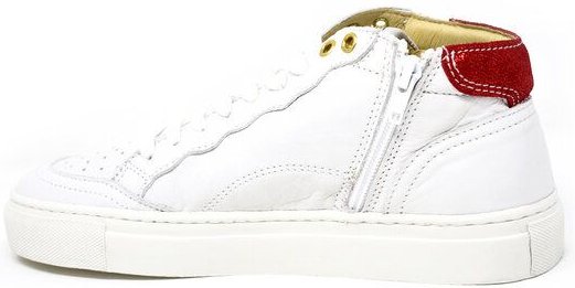 Greenwood Berlin GWB Sneaker Unisex Base high weiß - metallicrot