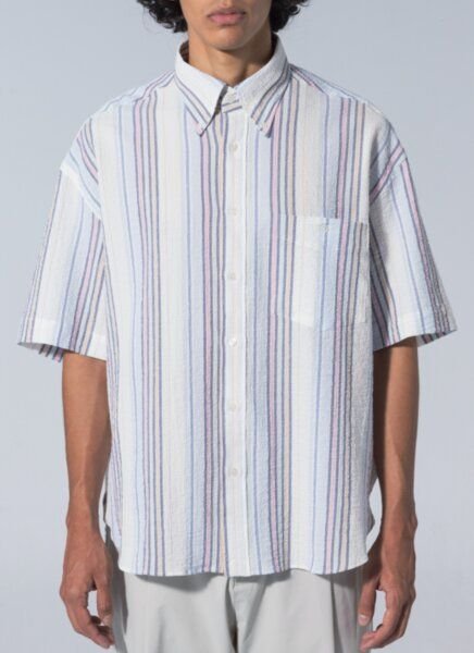 Unfeigned - Hemd Short Sleeve Shirt Seersucker