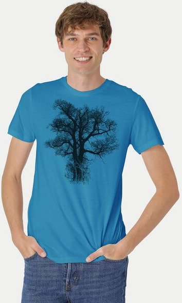 Peaces.bio - handbedruckte Biomode Bio-Herren-T-Shirt Chestnut