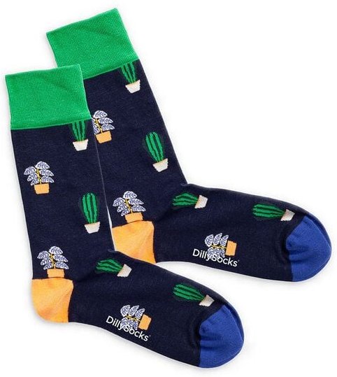 DillySocks Socken Green Thumb aus Biobaumwoll-Mix