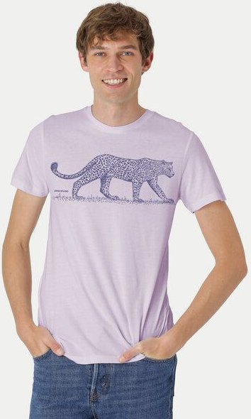 Peaces.bio - handbedruckte Biomode Bio Fit T-Shirt Leopard Herren