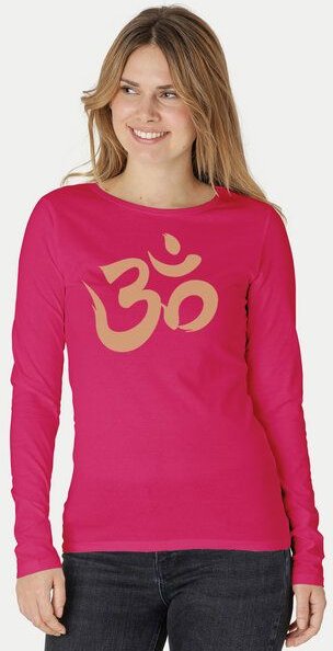Peaces.bio - handbedruckte Biomode Bio-Damen-Langarmshirt "OM"