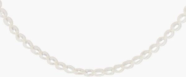 Paeoni Colors Klassische Perlenkette aus Süßwasserperlen und 18k Gold Vermeil, 925 Sterling Silber