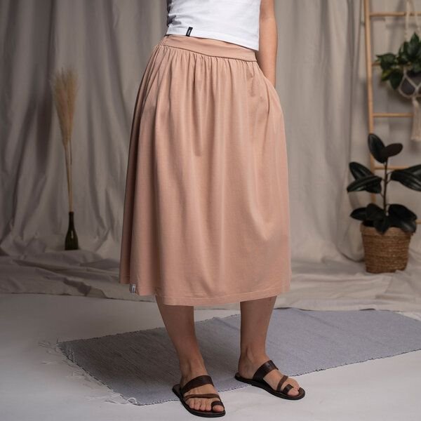 Vresh Clothing Velipa - Midi Rock aus Tencel-Mix