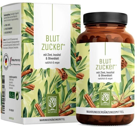 Zimt Myo-Inositol Zink Chrom 90 vegane Kapseln Blutzucker Naturtreu®