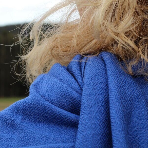 Schönes aus Indochina Upcycling Baumwollschal handgewebt und fair gehandelt