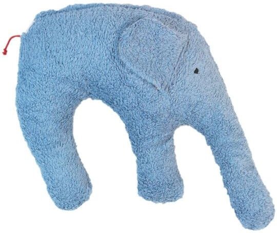 Pat und Patty Kuschelkissen/Nackenkissen/Nackenhörnchen "Elefant" EL-312,Füllung: Dinkelspelz bzw. Hirsespelz