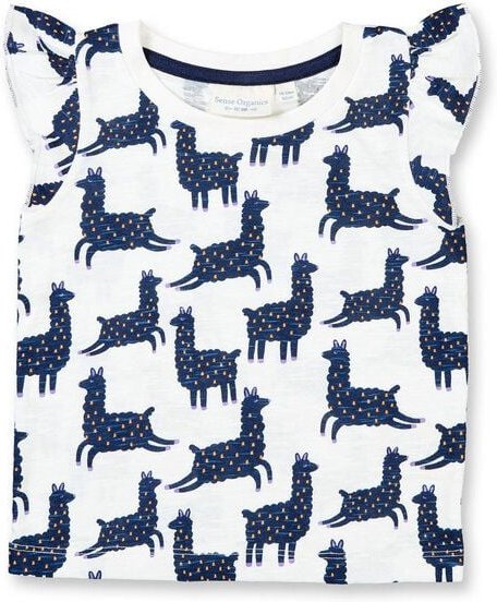 sense-organics Sense Organics Mädchen T-Shirts Lamas Flügelärmel Bio Baumwolle
