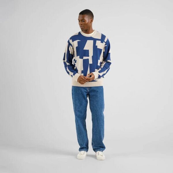 DEDICATED Herren Strickpullover Sweater MORA Abstract Chaos