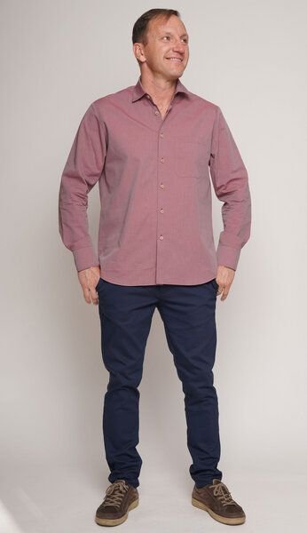 Peaces.bio - handbedruckte Biomode Peaces Bio-Herrenhemd - Made in Austria