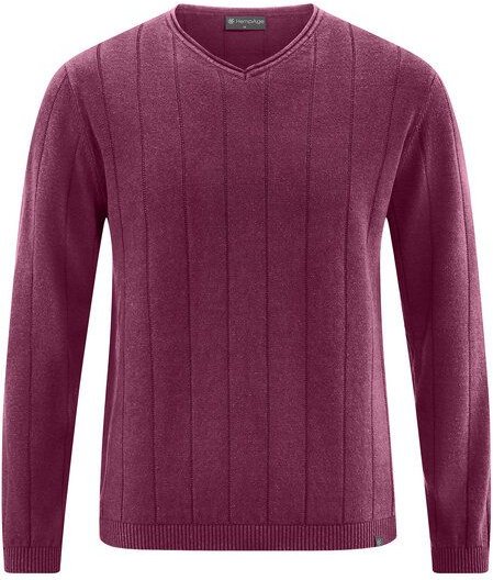 HempAge Gestreifter Strickpullover Hanf/Biobaumwolle Normal Fit