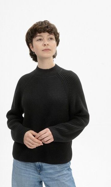 Rippstrick Stehkragenpullover ANALAH | von MELA | Fairtrade & GOTS zertifiziert
