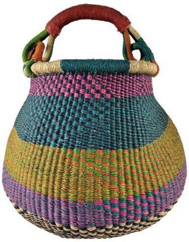 Maishameanslife Bolga Gambigo Korb - Einkaufs- & Aufbewahrungskorb - 36-42cm