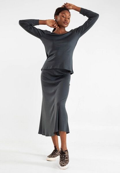 Alma & Lovis Midi-Rock aus Tencel und Wolle | Wool-Ten Rock