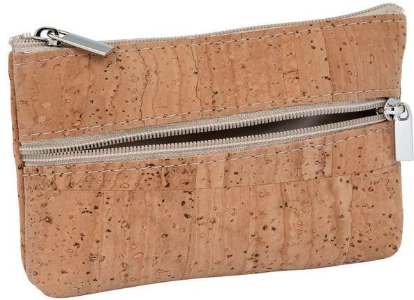 Thumbnail - Simaru Münzgeldbeutel „Ancora“ aus Kork mit 2 Reißverschlussfächern