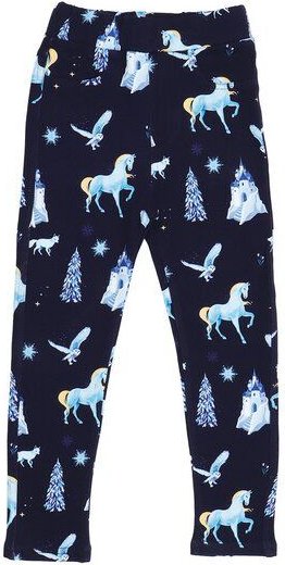 Kinder Sweat Leggings Bio-Baumwolle Fantastic Wonderland, innen weich, GOTS-zertifiziert, elastische Wohlfühlhose für Sp...