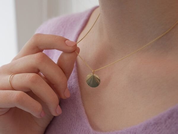 BELLYBIRD Jewellery Halskette - SONNENSCHEIN Anhänger in Silber/ Silber vergoldet