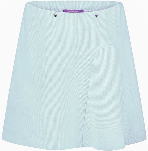 körber mode Bio Minirock lichtblau pastellfarben Gummibund